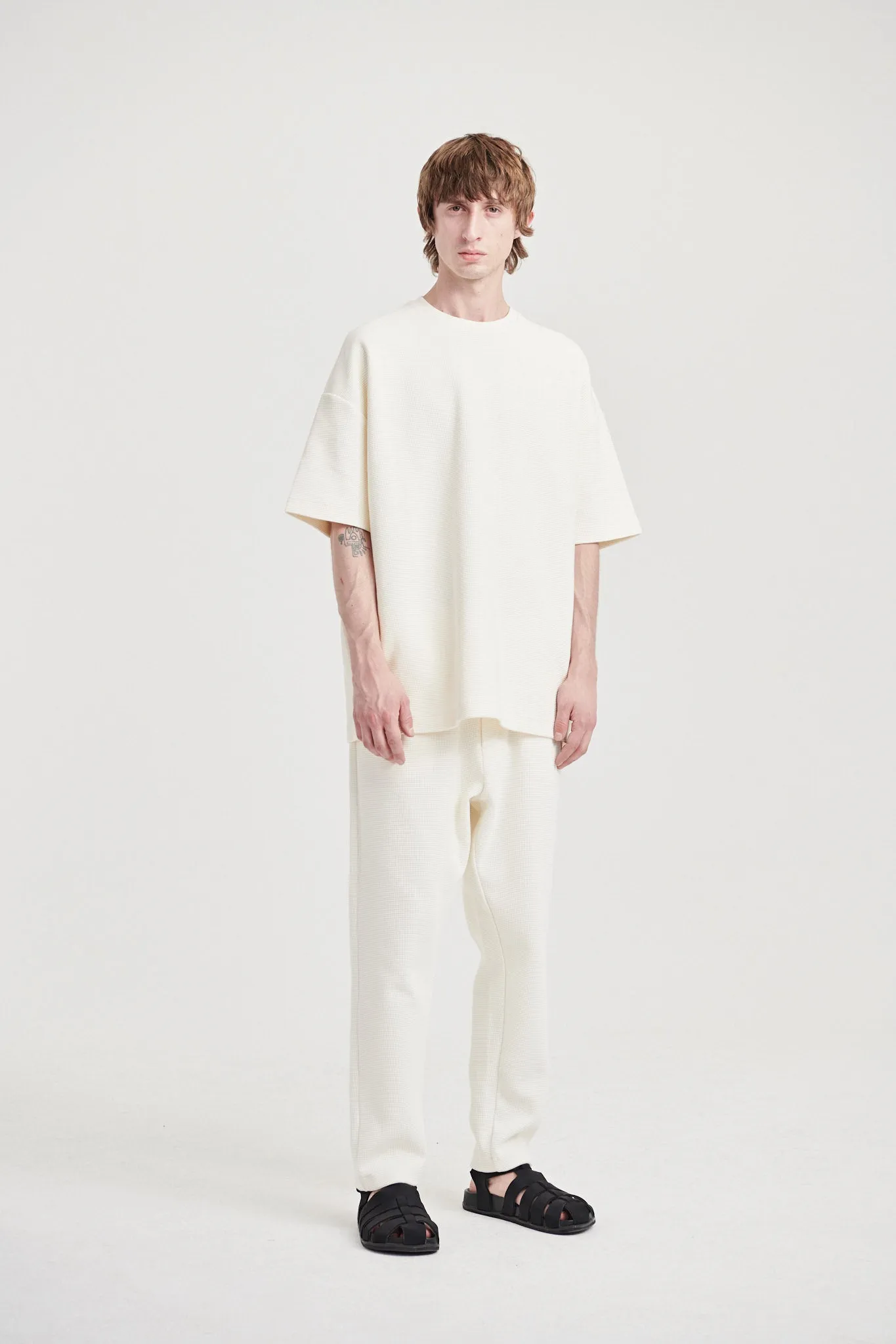 08 / Waffle Trousers Off White