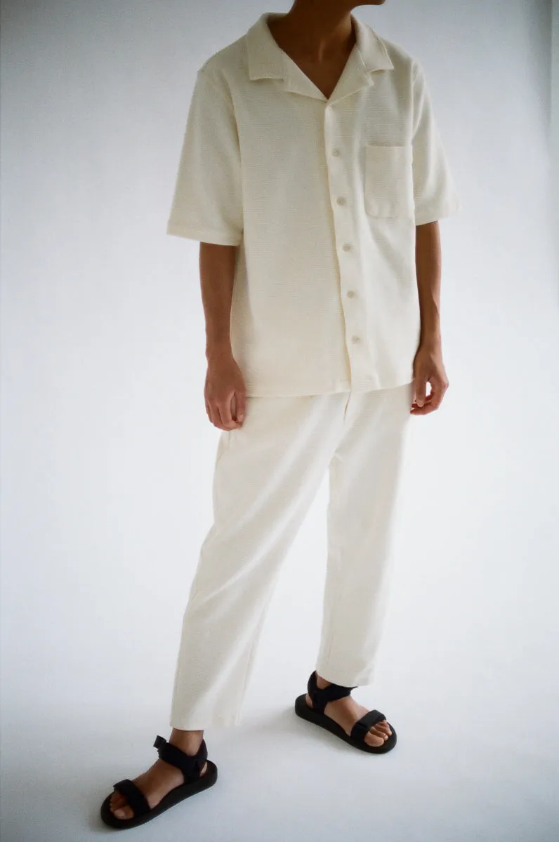 08 / Waffle Trousers Off White