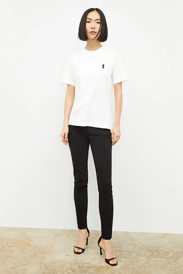 10-Year Anniversary Leslie T-Shirt - Embroidered Pima Cotton :: White