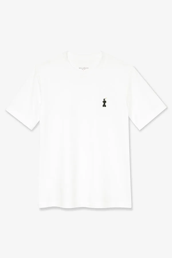 10-Year Anniversary Leslie T-Shirt - Embroidered Pima Cotton :: White