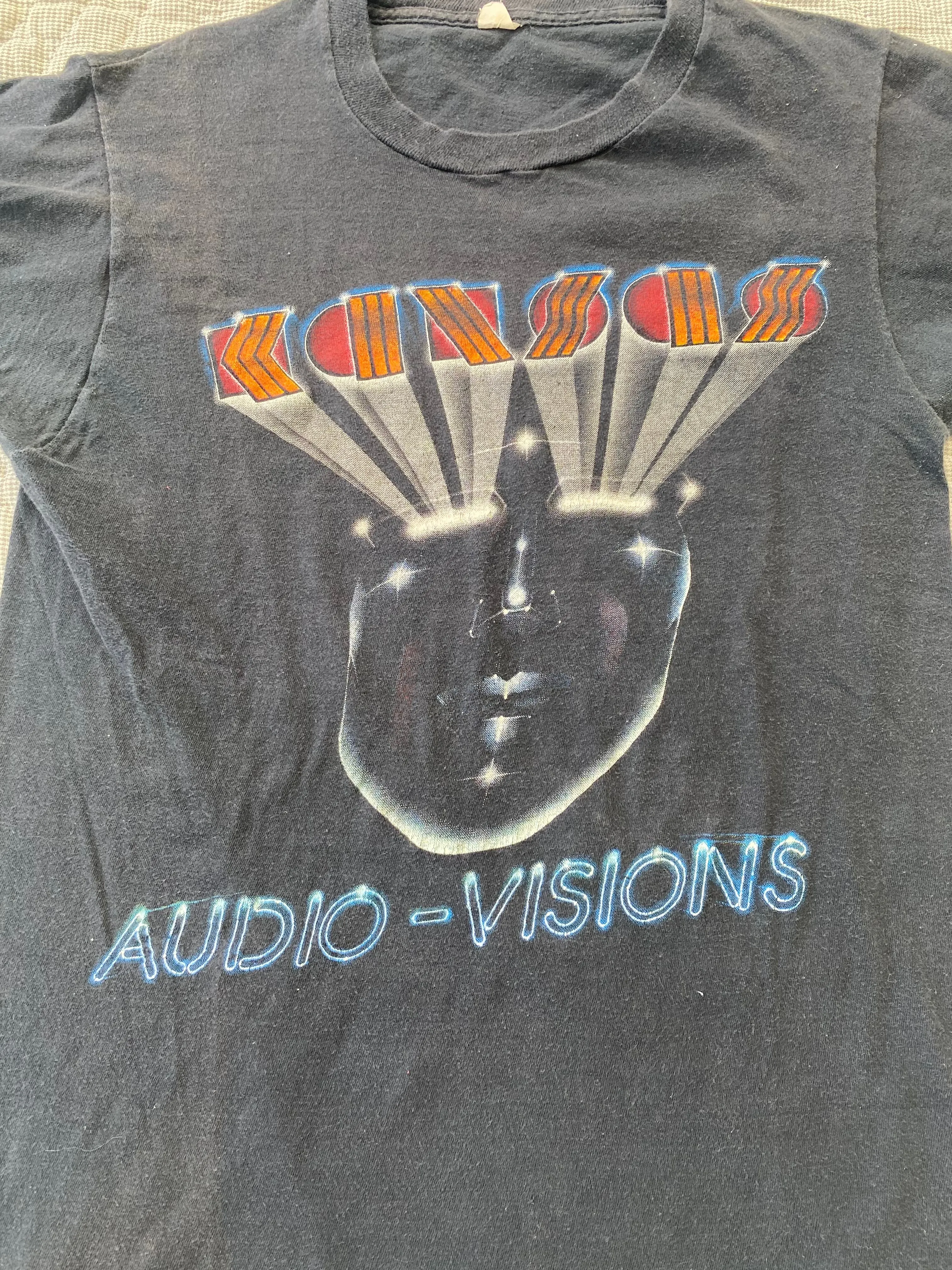 1980 Kansas Audio Visions Band Tee