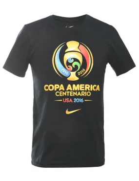 2000s Nike Copa America Centenario Printed T-shirt - S