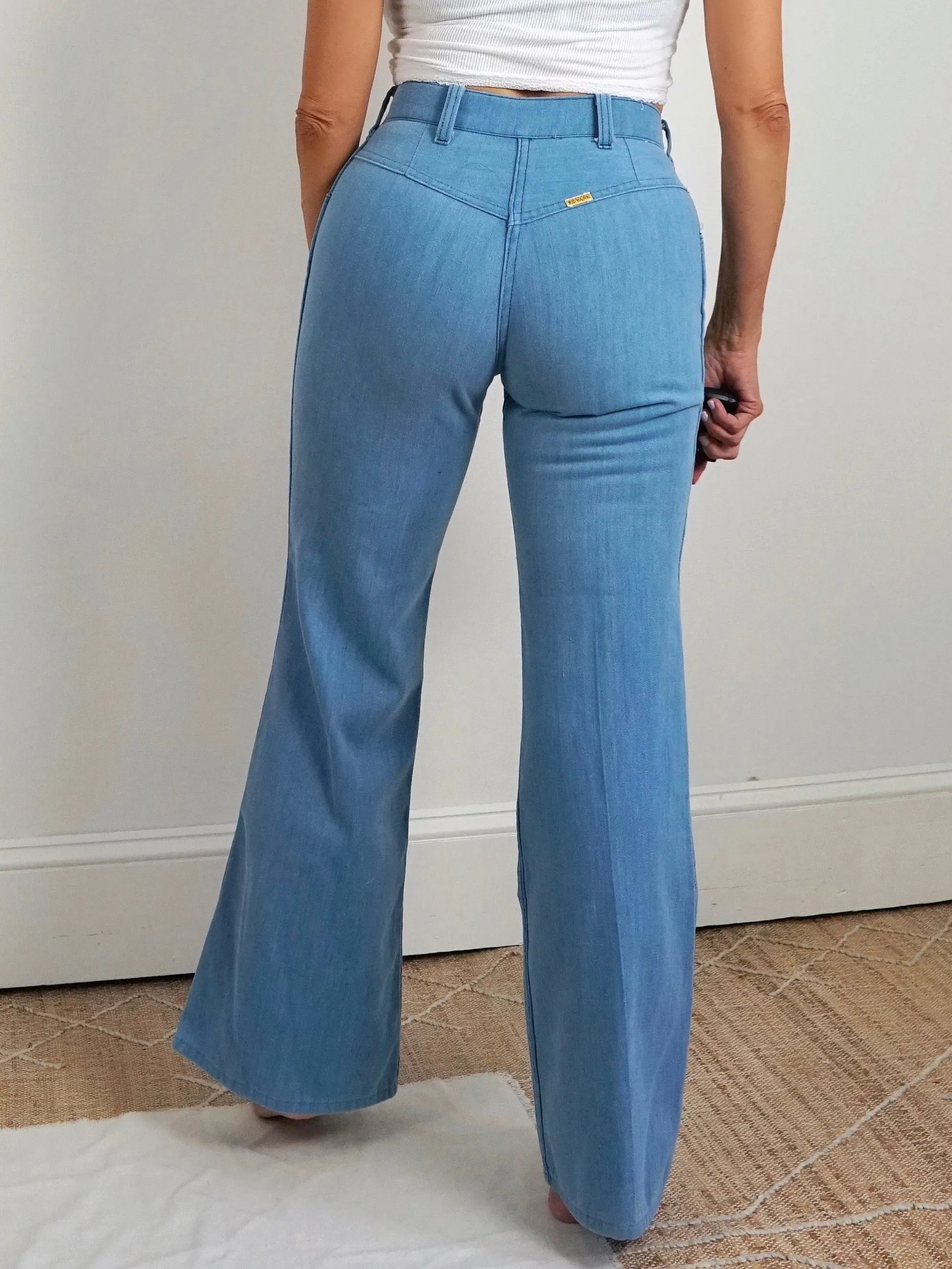 70's Big Yank Chambray Jeans - 28" Waist