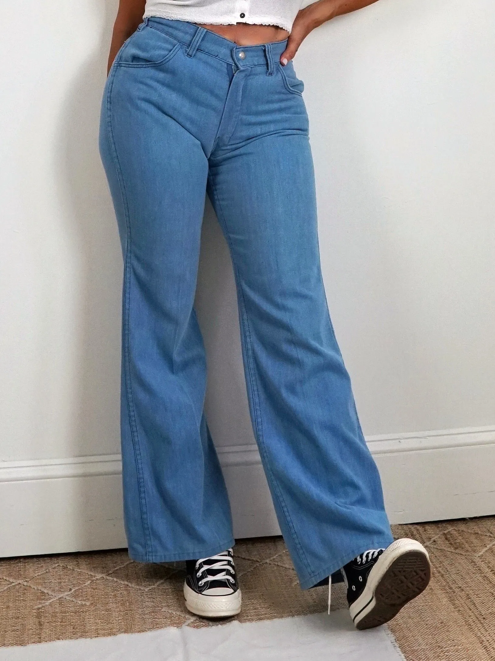 70's Big Yank Chambray Jeans - 28" Waist