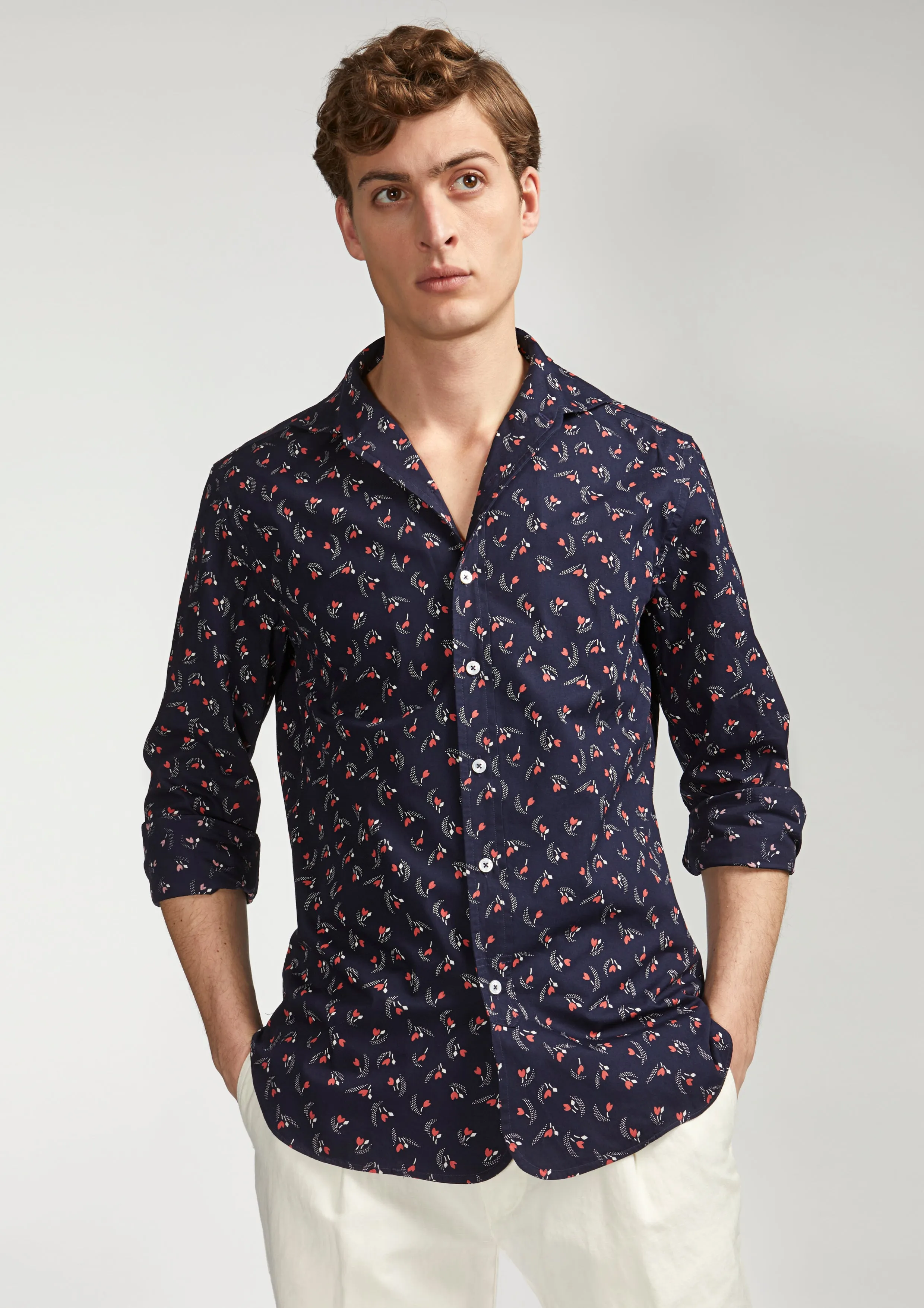 AANACAPRI FLOWER PRINTED SHIRT