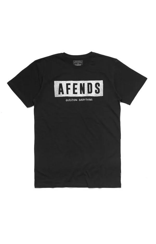 Afends Mens Rumble - Standard Fit Logo Tee