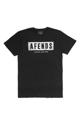 Afends Mens Rumble - Standard Fit Logo Tee