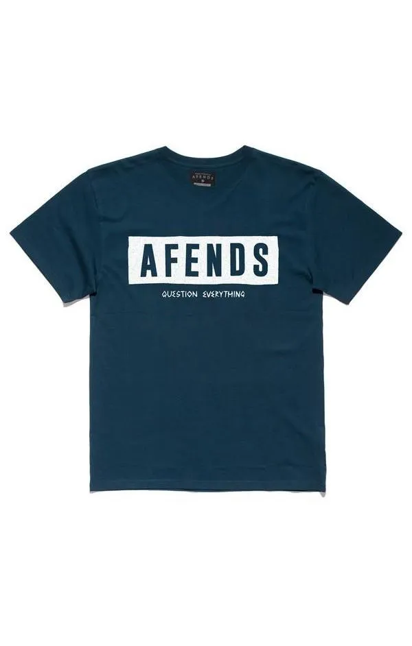 Afends Mens Rumble - Standard Fit Logo Tee