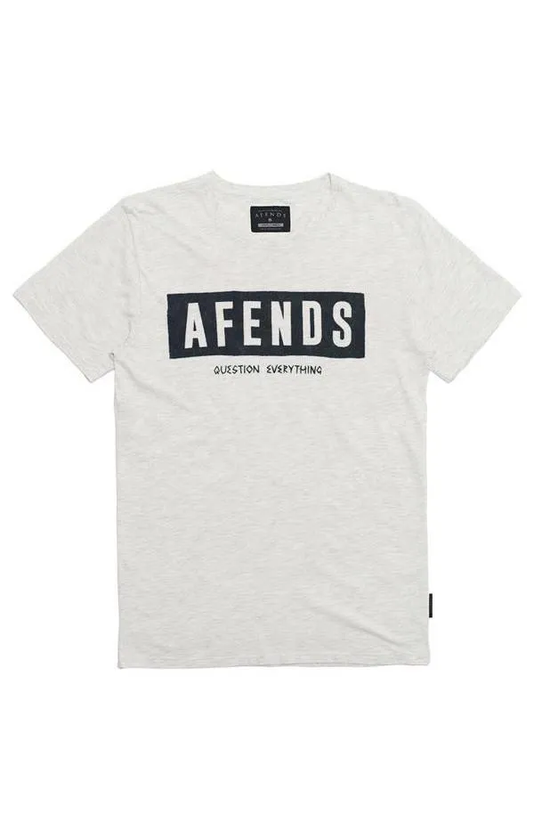 Afends Mens Rumble - Standard Fit Logo Tee