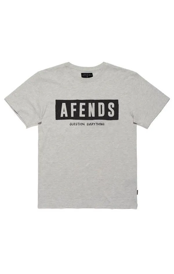 Afends Mens Rumble - Standard Fit Logo Tee