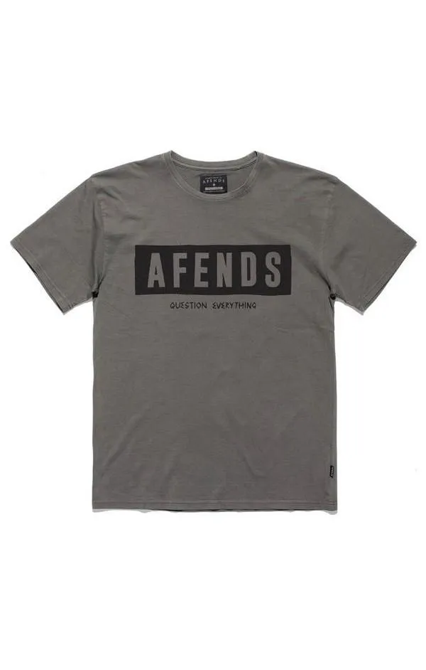 Afends Mens Rumble - Standard Fit Logo Tee