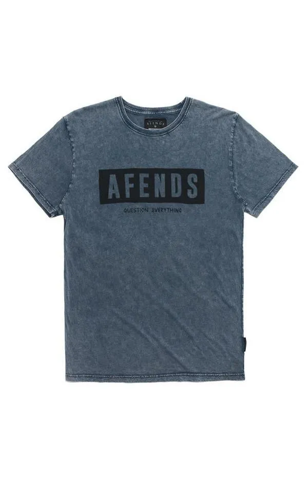 Afends Mens Rumble - Standard Fit Logo Tee