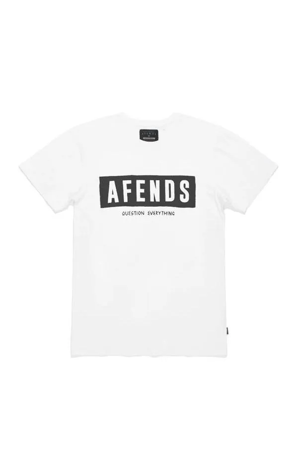 Afends Mens Rumble - Standard Fit Logo Tee