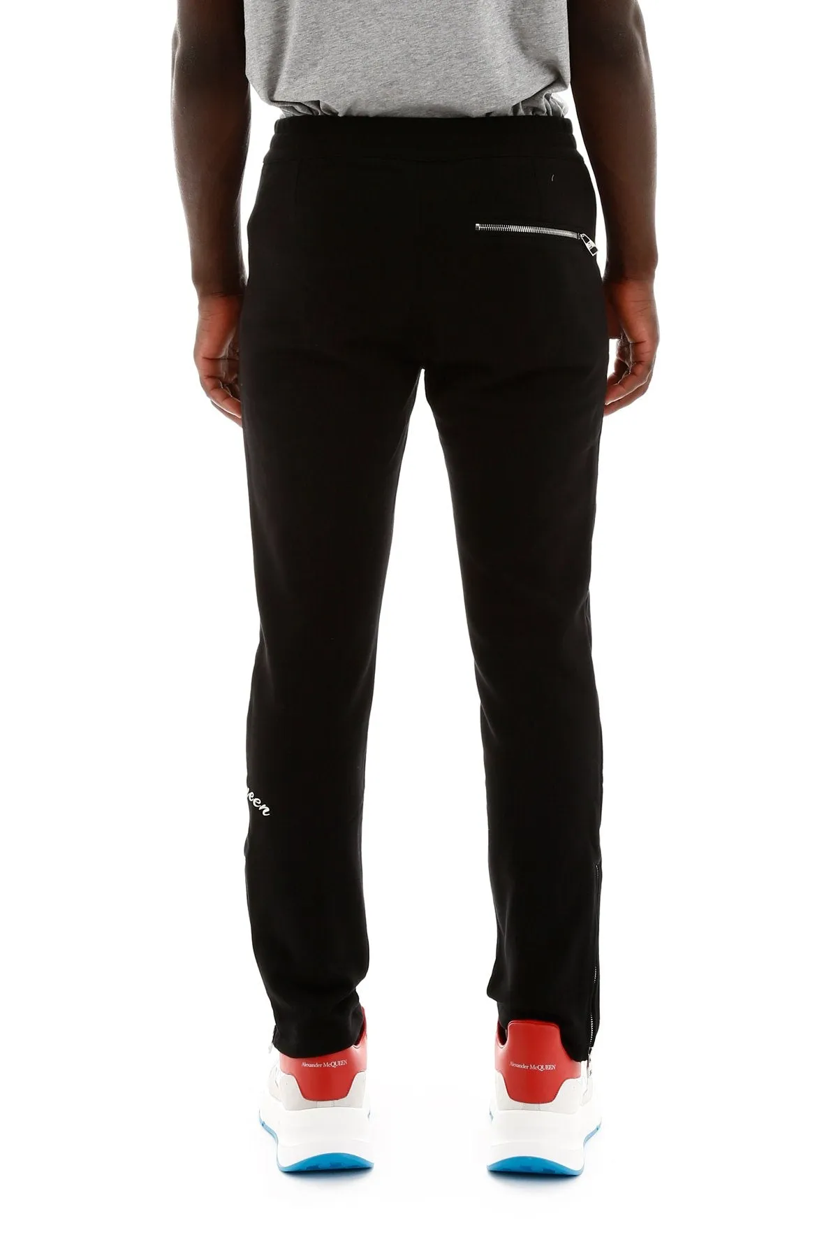 Alexander McQueen Logo Embroidered Chinos