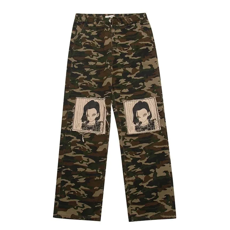 Android 18 Wide Leg Camo Pants