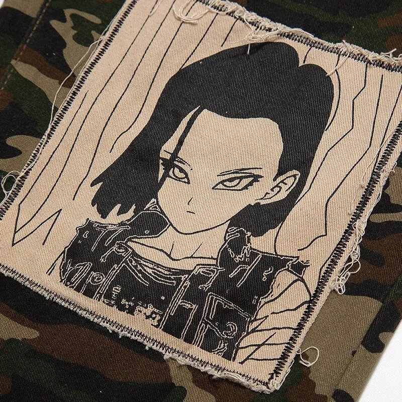 Android 18 Wide Leg Camo Pants