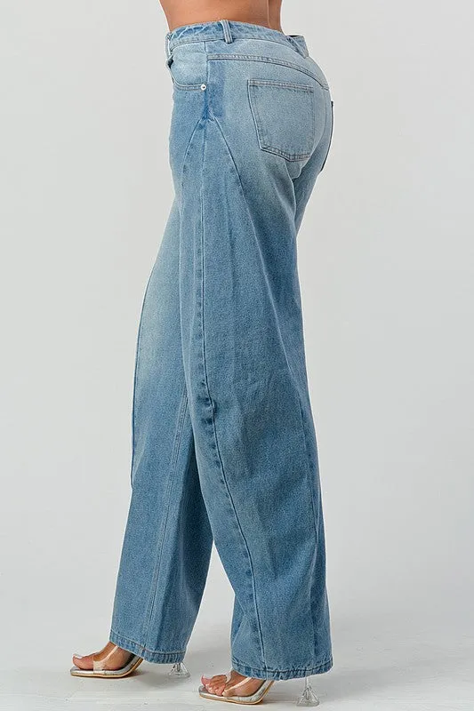 Athina Wide Leg Denim Jeans