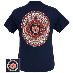 Auburn Tigers War Eagle Preppy Mandala T-Shirt