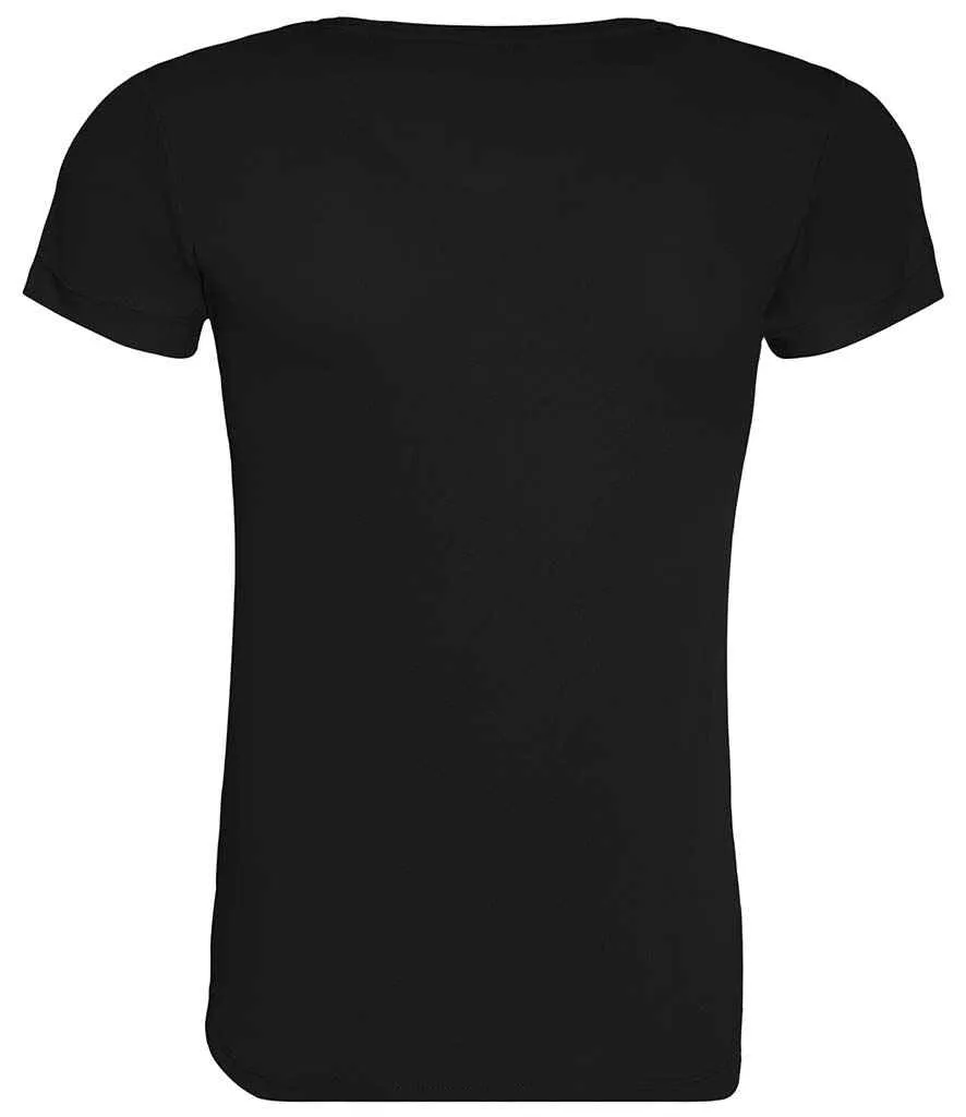 AWDis Ladies Cool Recycled T-Shirt | Jet Black