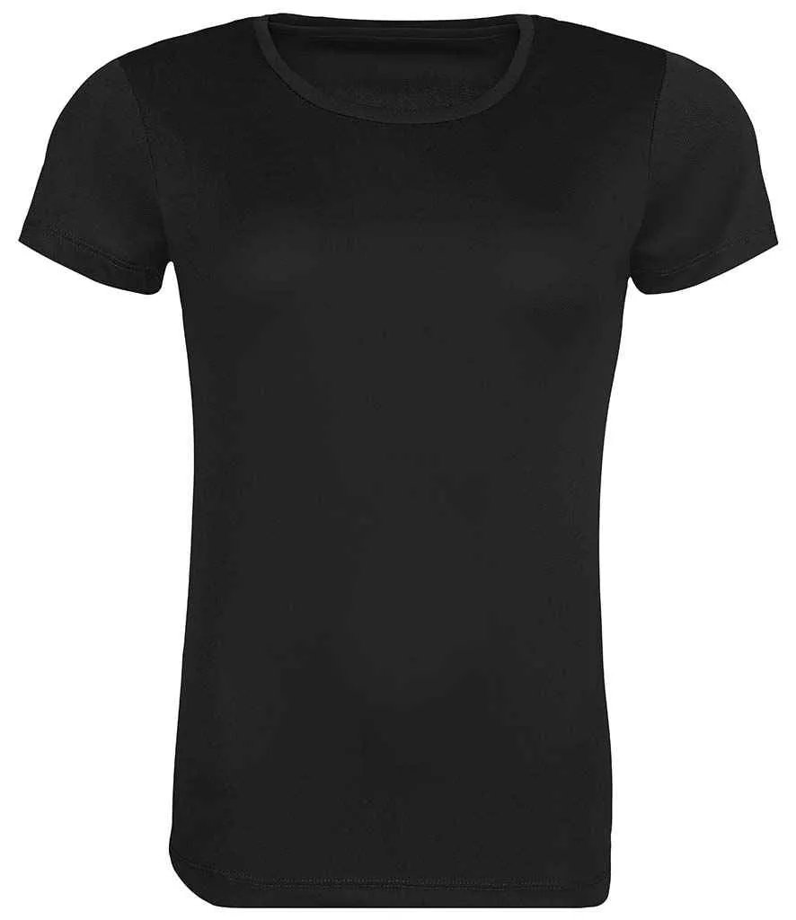 AWDis Ladies Cool Recycled T-Shirt | Jet Black