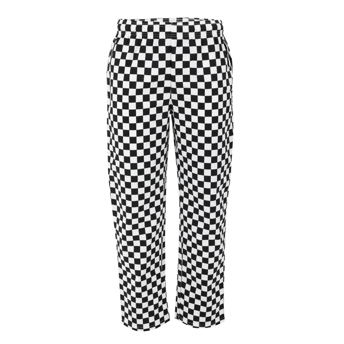 BA002-S Whites Unisex Vegas Trousers Big Black & White Check Size S