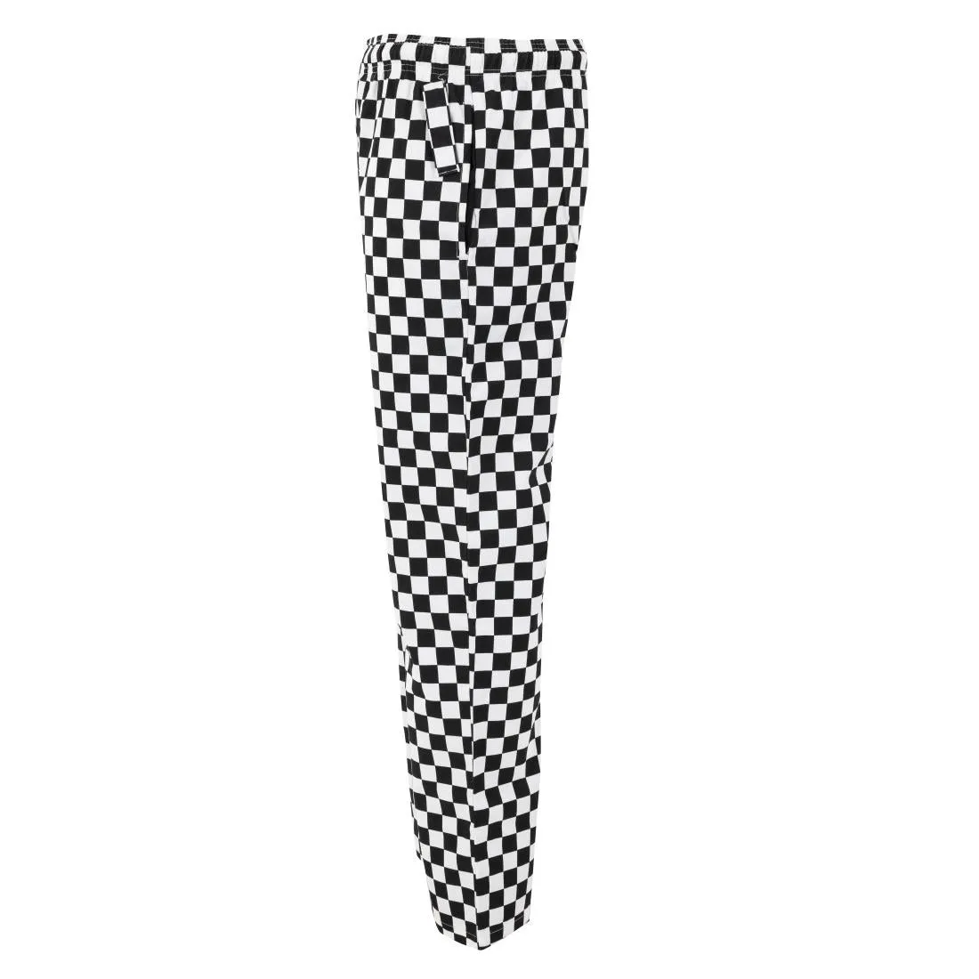 BA002-S Whites Unisex Vegas Trousers Big Black & White Check Size S