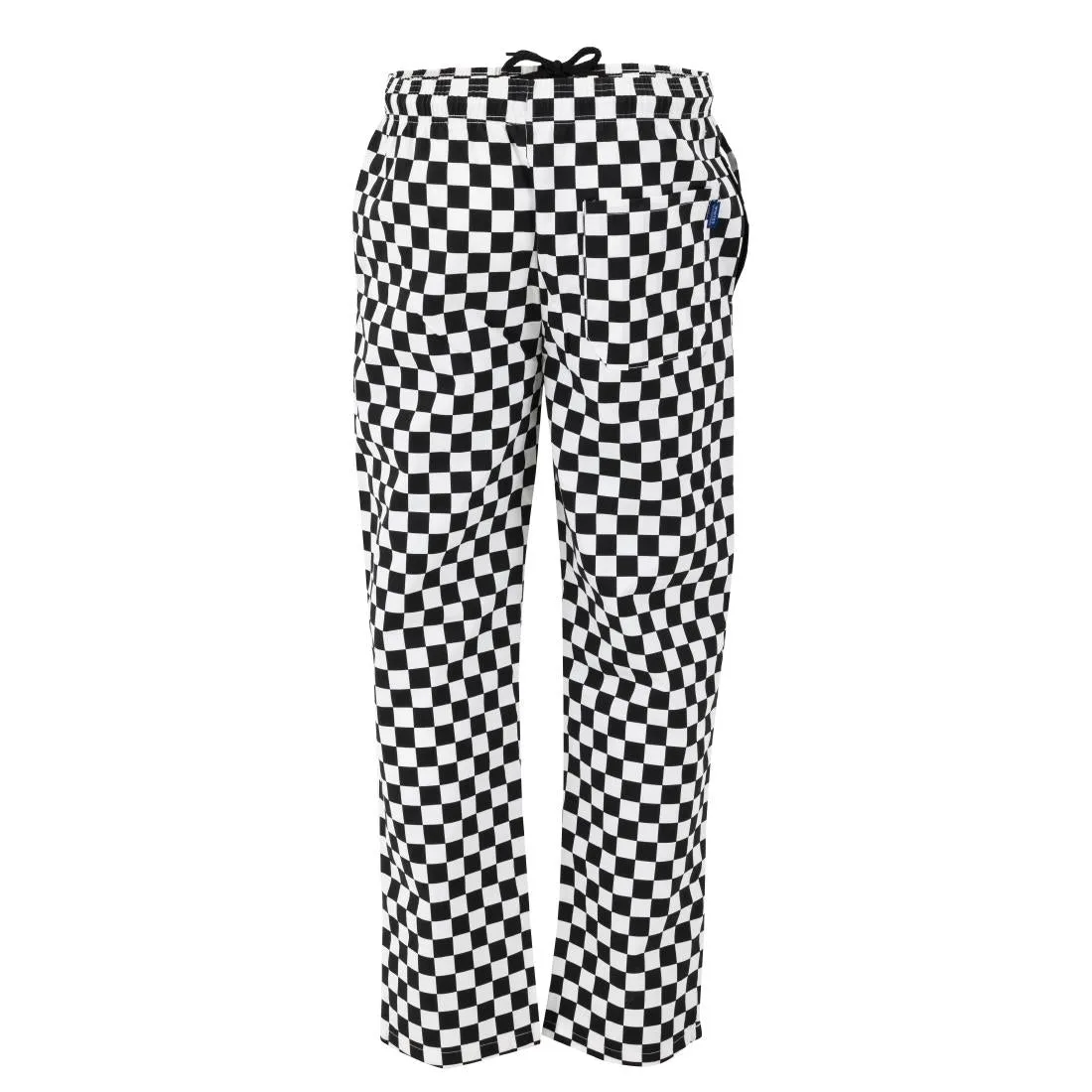 BA002-S Whites Unisex Vegas Trousers Big Black & White Check Size S