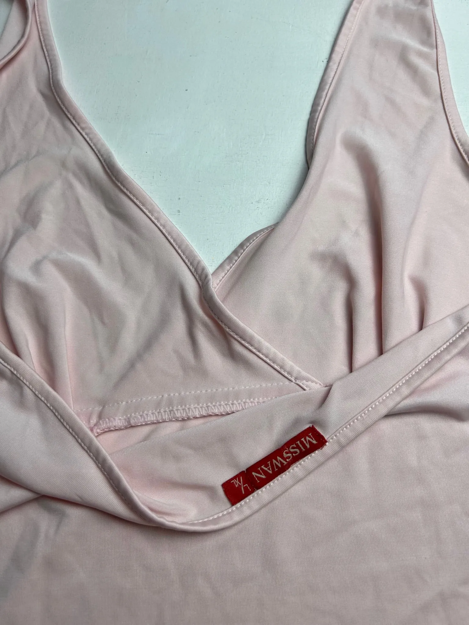 Baby pink 90s y2k vintage halter top (L/XL)