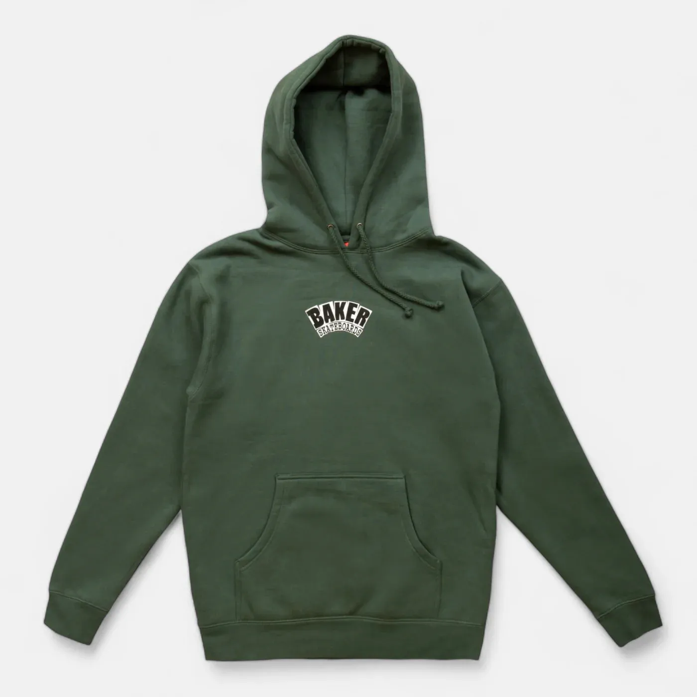 Baker Arch Logo Hoodie - Army Green