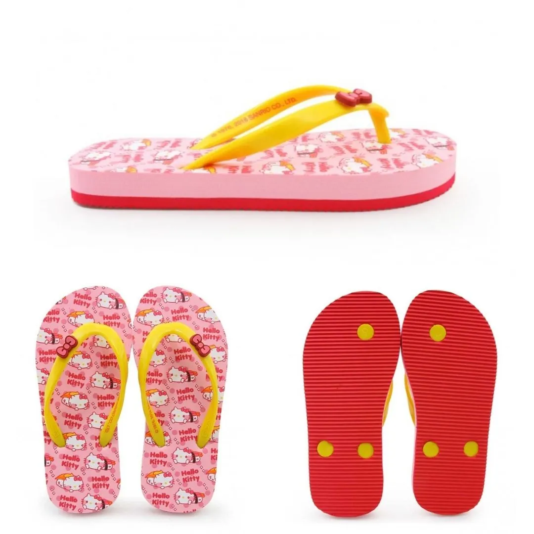 Banana Peel Slippers for Girls Kids Hello Kitty Sushi Love - Futomaki