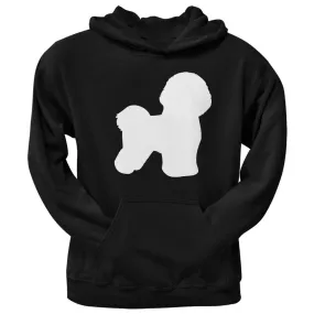 Bichon Silhouette Black Adult Hoodie