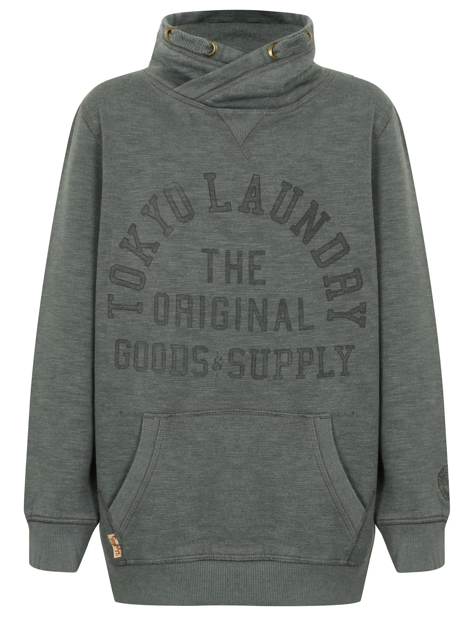 Boys K-Nassau Bay Pullover Hoodie in Timberwolf Grey - Tokyo Laundry Kids