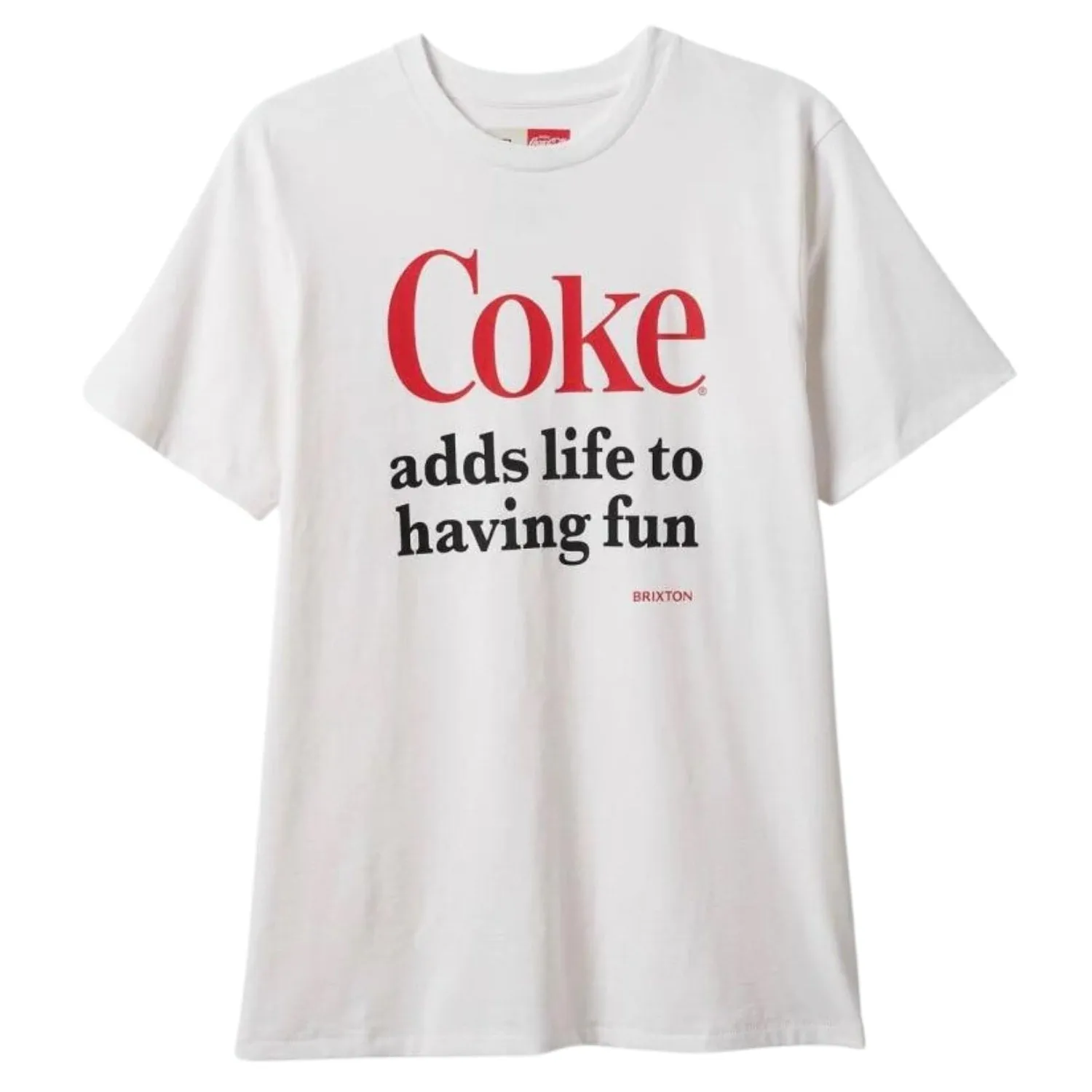 Brixton X Coca-Cola Having Fun T-Shirt - White