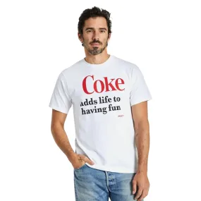 Brixton X Coca-Cola Having Fun T-Shirt - White