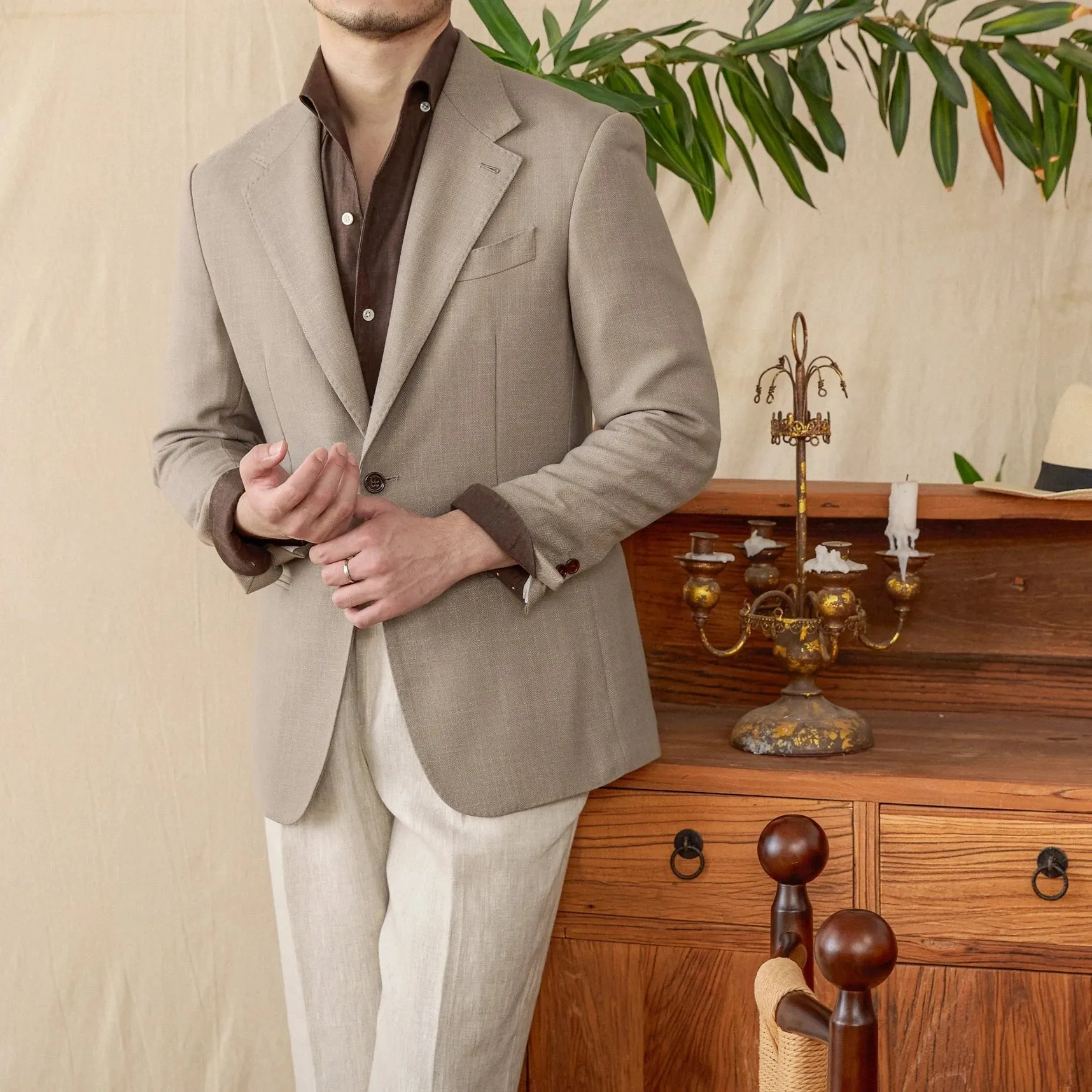 Business linen relaxation jacket