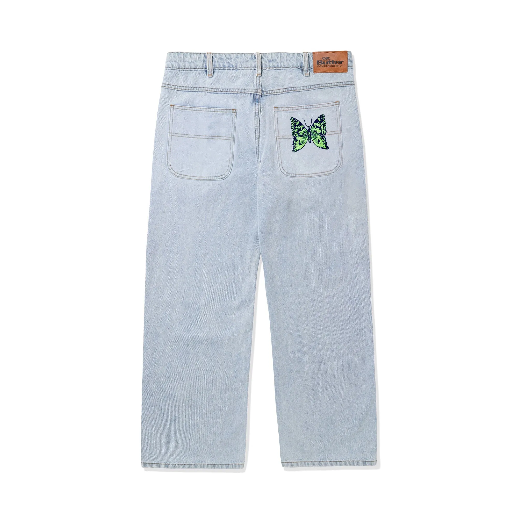 Butter Goods Butterfly Denim Jeans - Light Blue