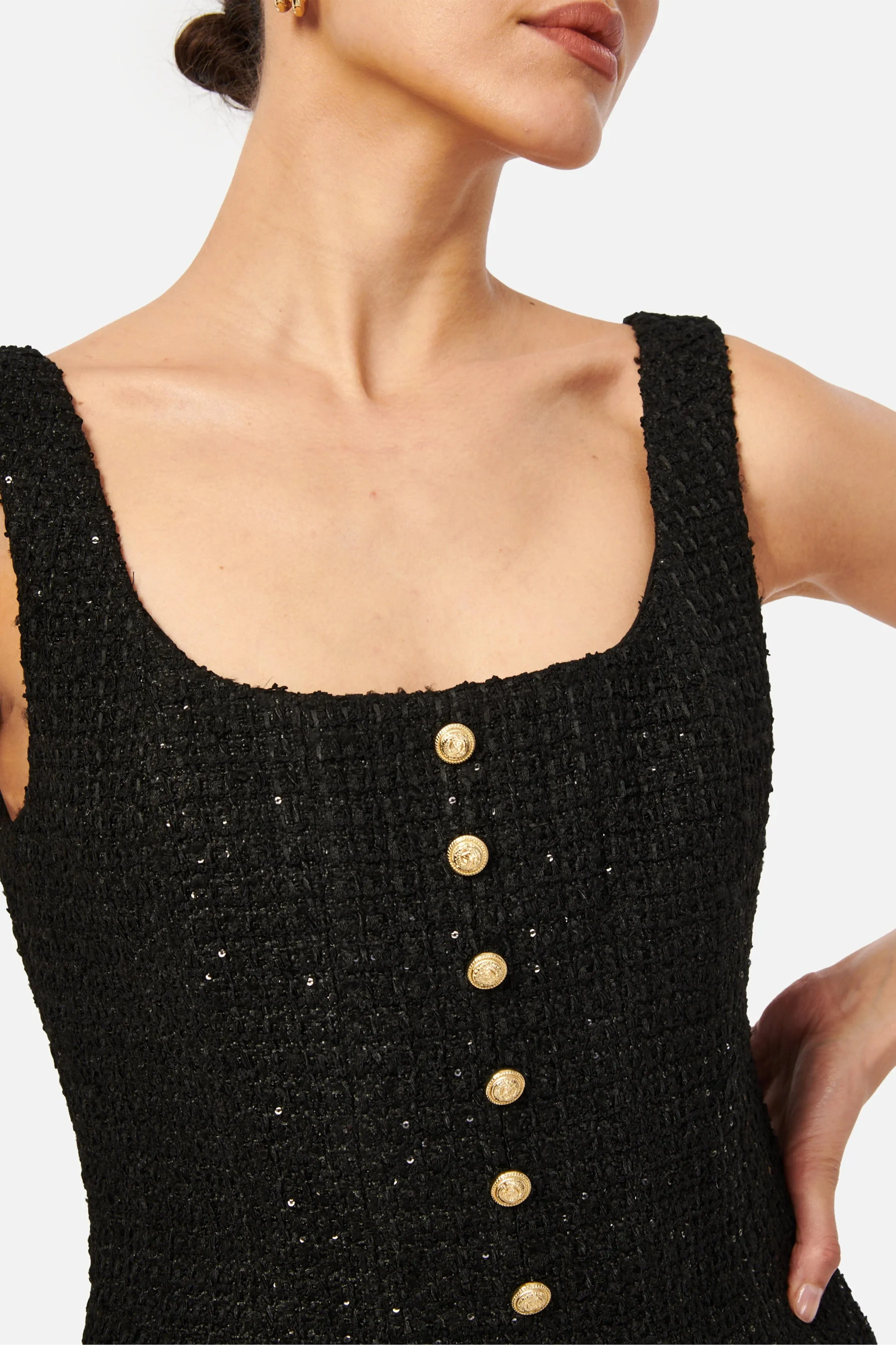 CAMI NYC | Rosita Tweed Top - Black