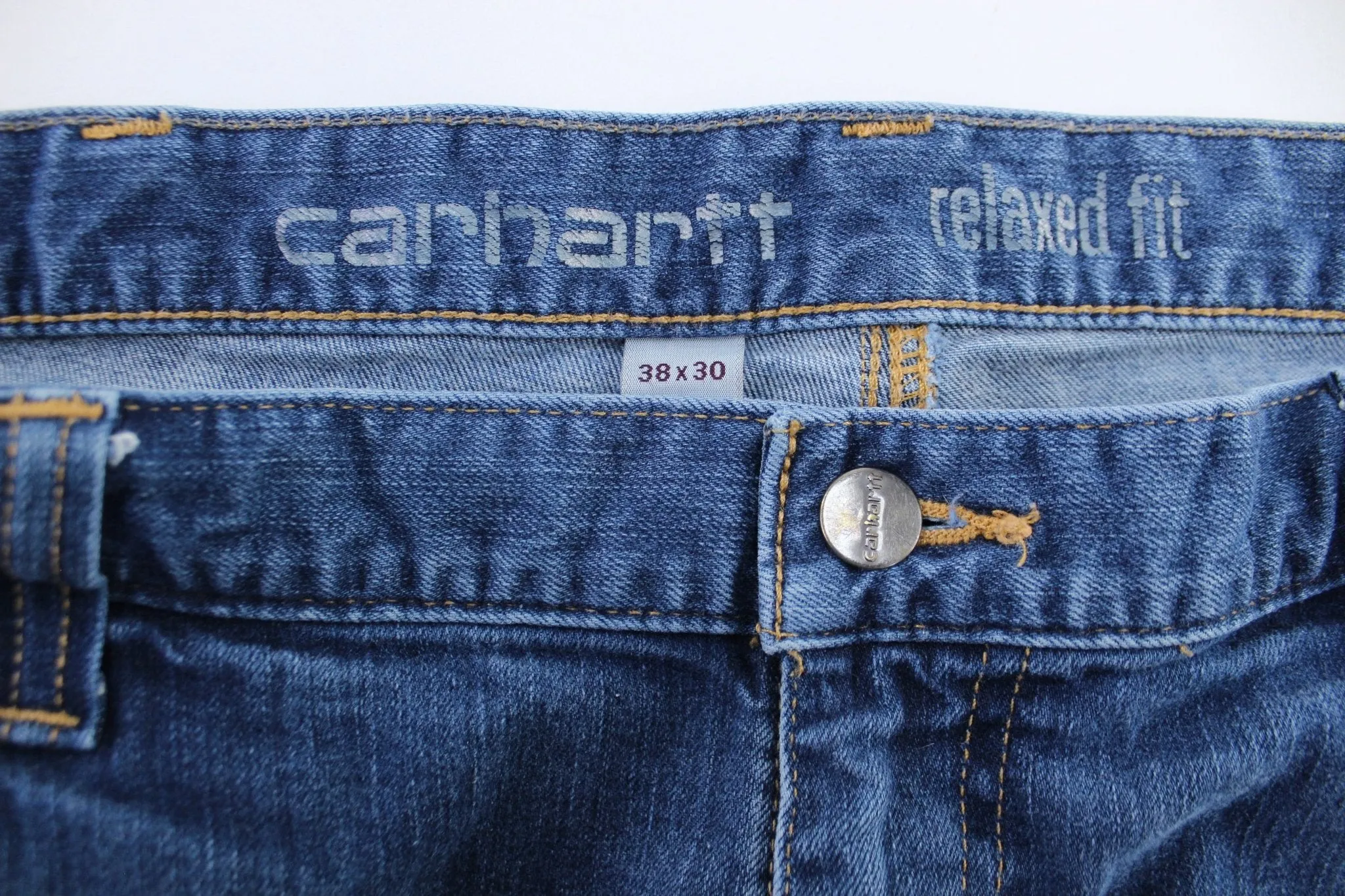 Carhartt Logo Patch Relaxed Fit Denim Jeans