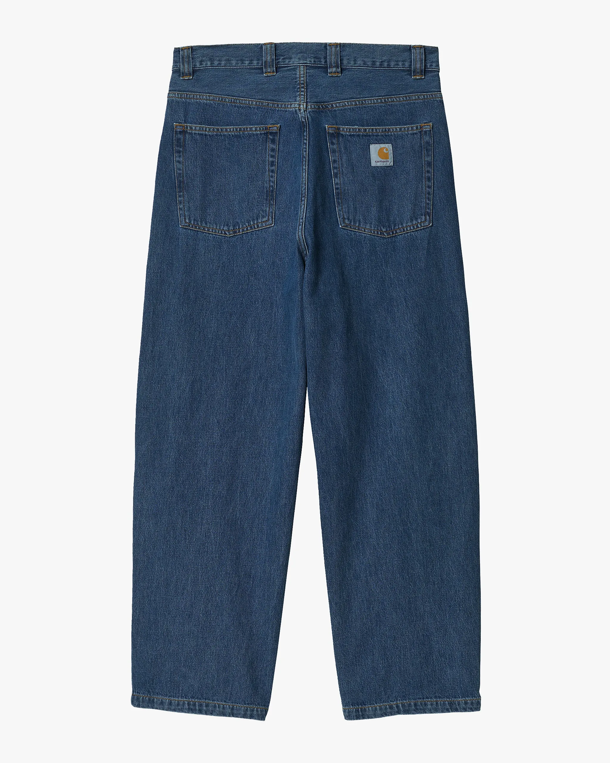 Carhartt WIP Brandon Pant Loose Straight Mens Jeans - Blue Stone Washed