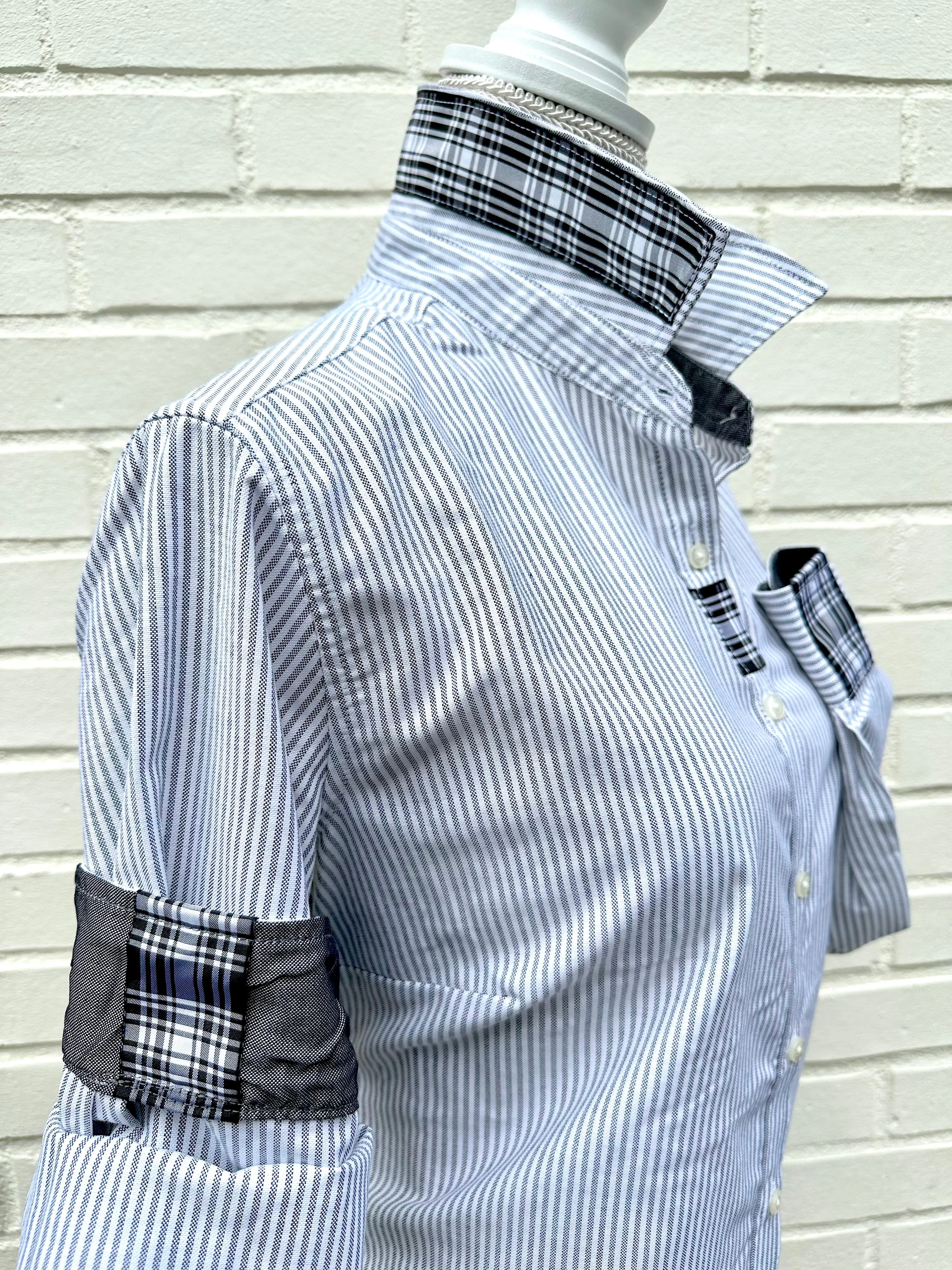 Casie2 Banker Stripe Oxford Shirt (Casie2 17)