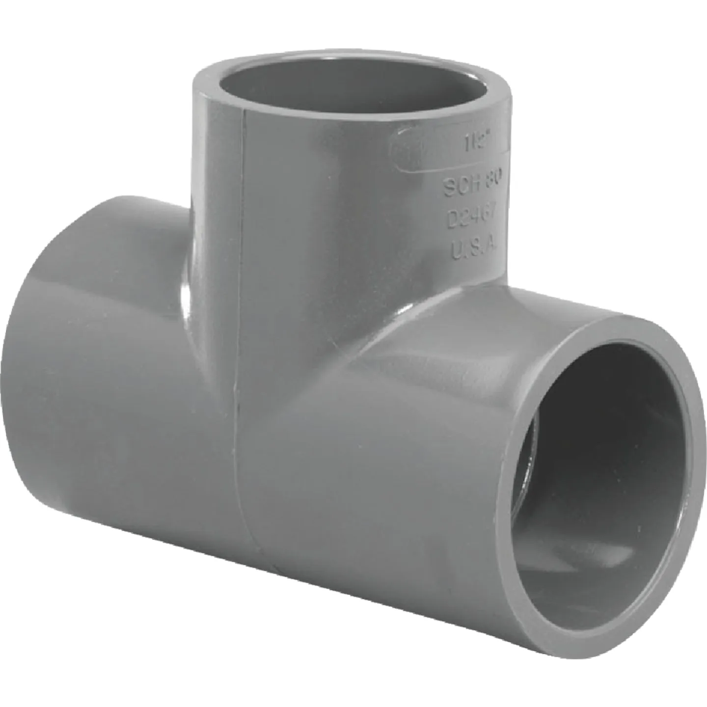 Charlotte Pipe 1-1/2 In. Slip Schedule 80 PVC Tee