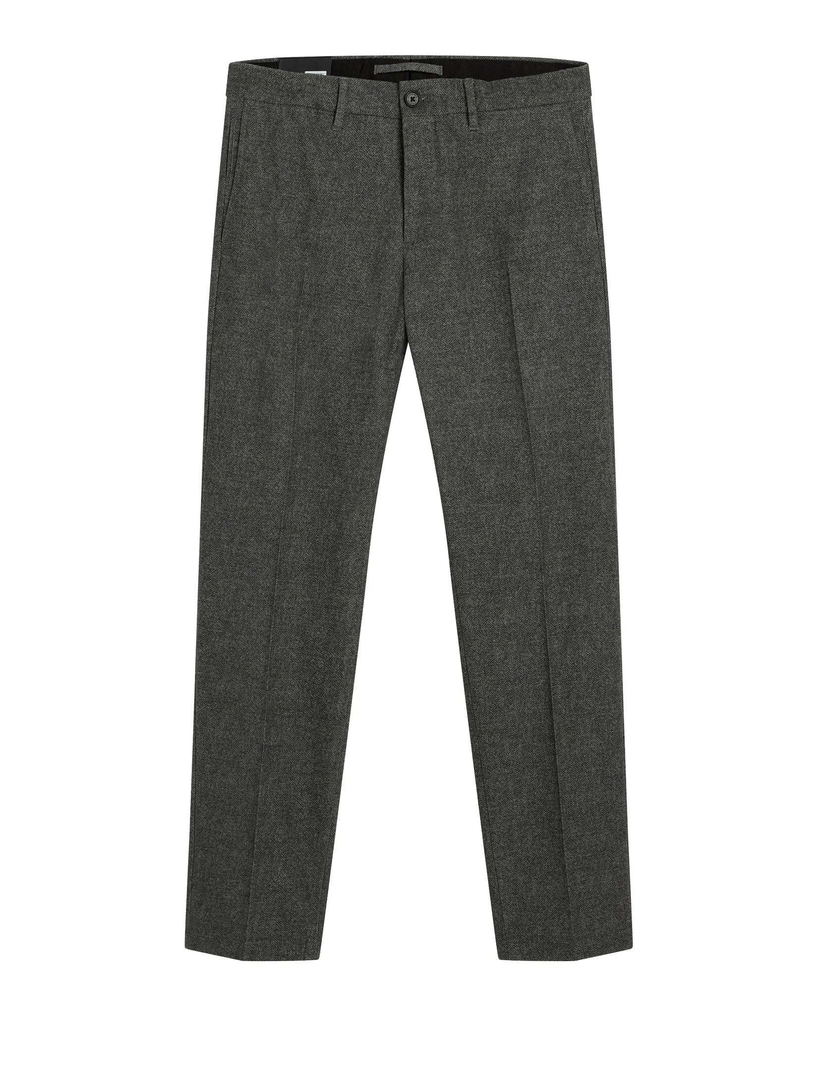 Chaze Herringbone Flex Pants / Dark Grey