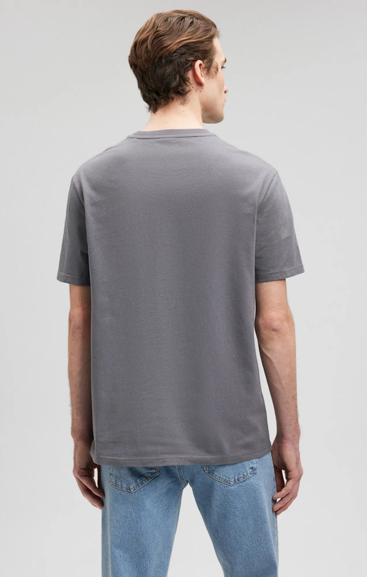 CLASSIC CREW NECK T-SHIRT IN LAVE SMOKE COMFORT