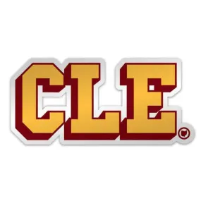 CLE College - Wine & Gold - Sticker