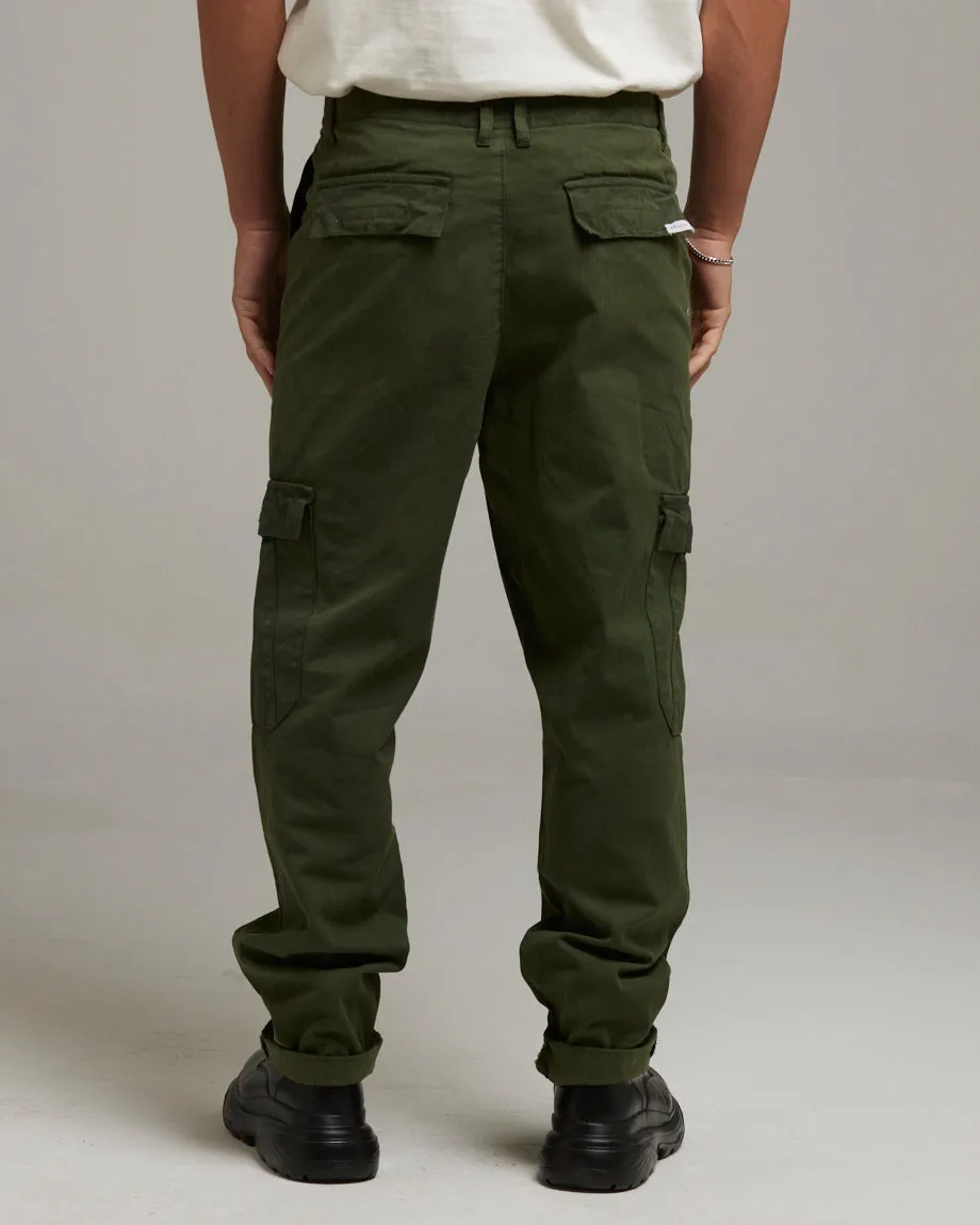 COULTERVILLE MEN'S RELAXED FIT CARGO TROUSERS | KHAKI