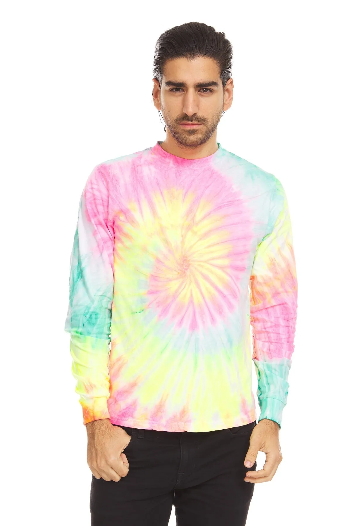 DARESAY Long Sleeve Tie Dye Shirts for Men, Women Boys, Girls, Teen