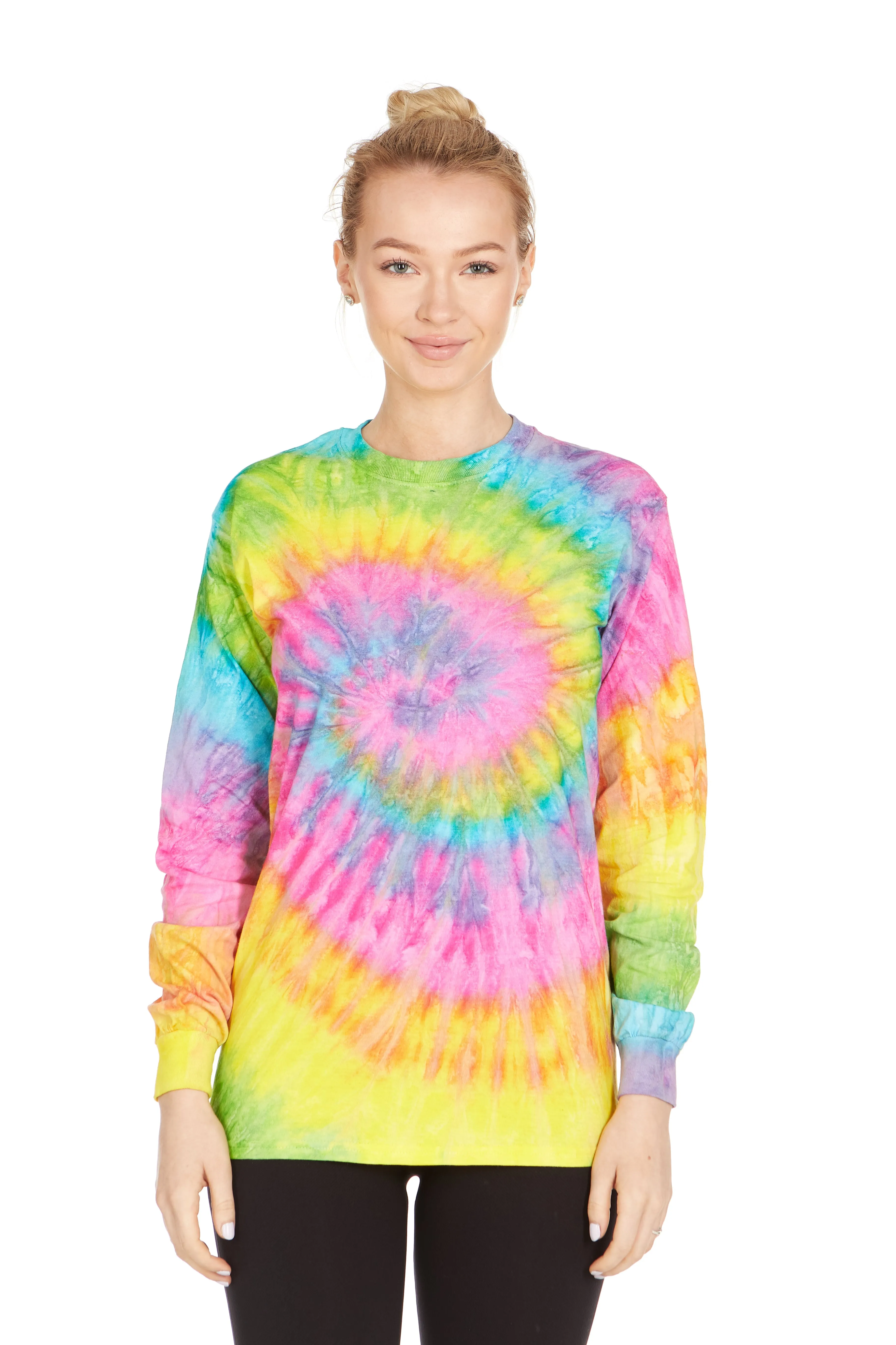 DARESAY Long Sleeve Tie Dye Shirts for Men, Women Boys, Girls, Teen