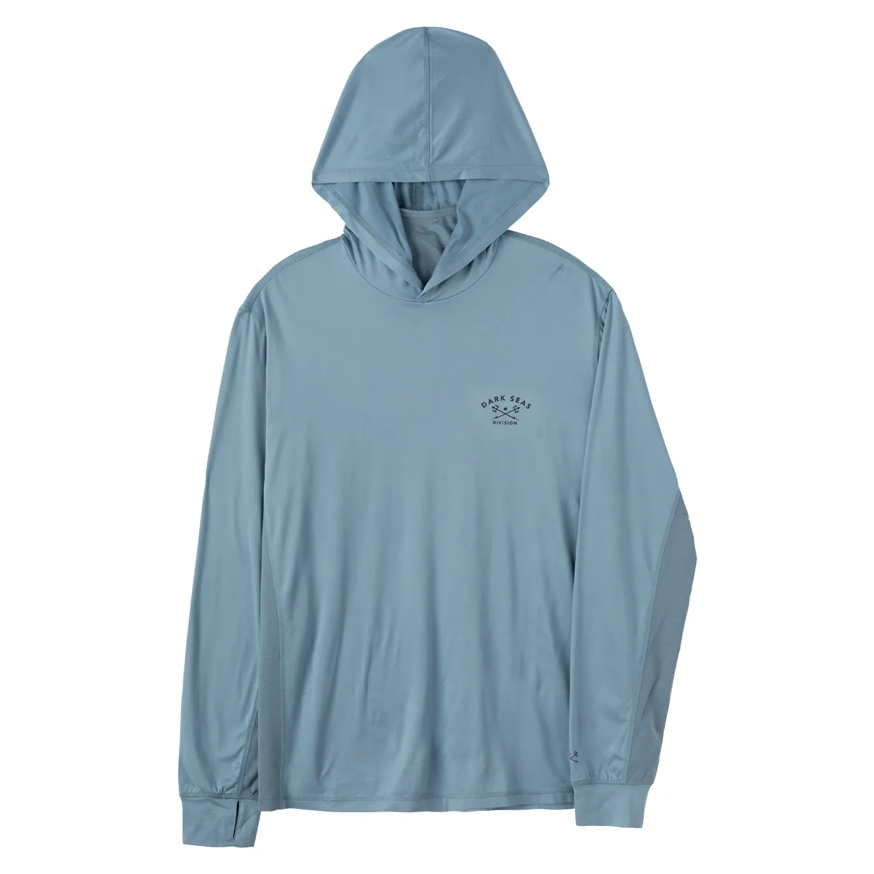 Dark Seas Men's Bimini Uv Hooded Ls T-Shirt Blue T-Shirts