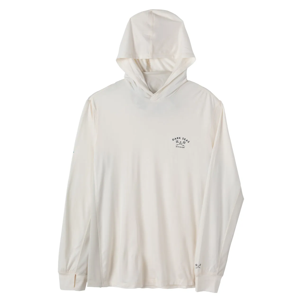 Dark Seas Men's Bimini Uv Hooded Ls T-Shirt Off White T-Shirts