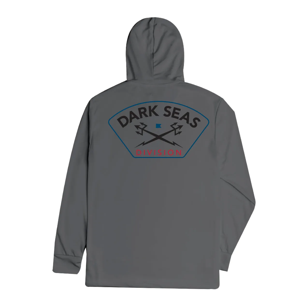 Dark Seas Men's Headmaster Iii Uv Hooded Ls T-Shirt Granite Grey T-Shirts